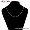 44954 Xuping Wholesale jewelry nueva llegada 18k collares de cadena de moda de oro plateado